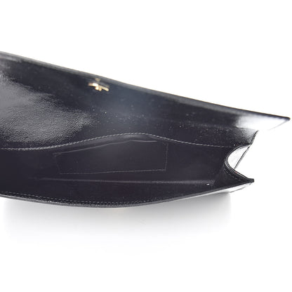 Saint Laurent Textured Patent Monogram Small Belle De Jour Clutch Black 5 of 8