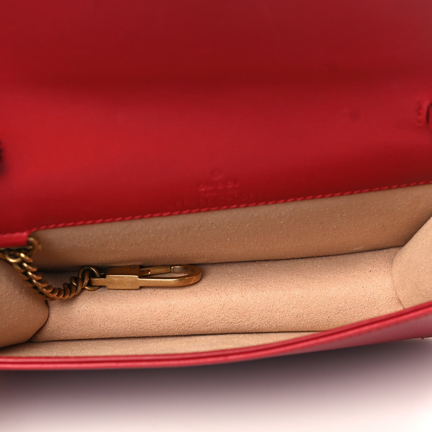 Gucci Calfskin Matelasse GG Marmont Mini Bag Hibiscus Red 5 of 10