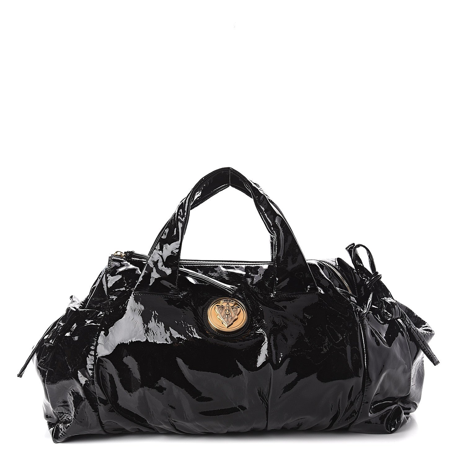 Gucci Patent Medium Hysteria Top Handle Bag Black 1 of 7
