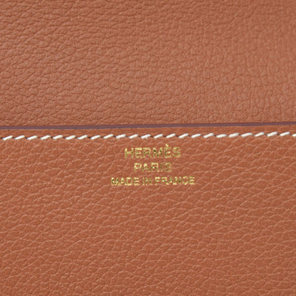 Hermes Evercolor Roulis Slim Wallet Gold 8 of 9