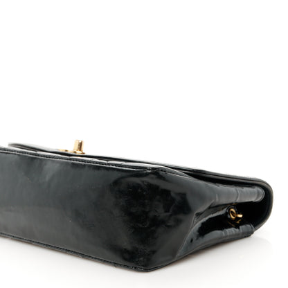 Chanel Patent Lambskin Quilted Small Single Flap Black 12 of 12