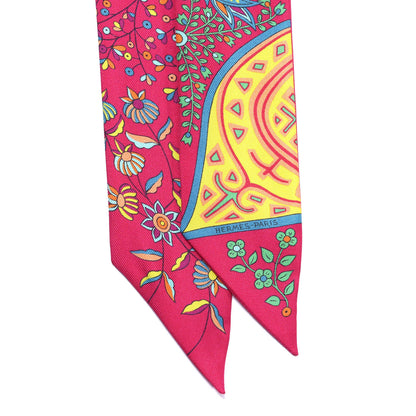 Hermes Silk L'Arbre De Vie Twilly 2 of 4