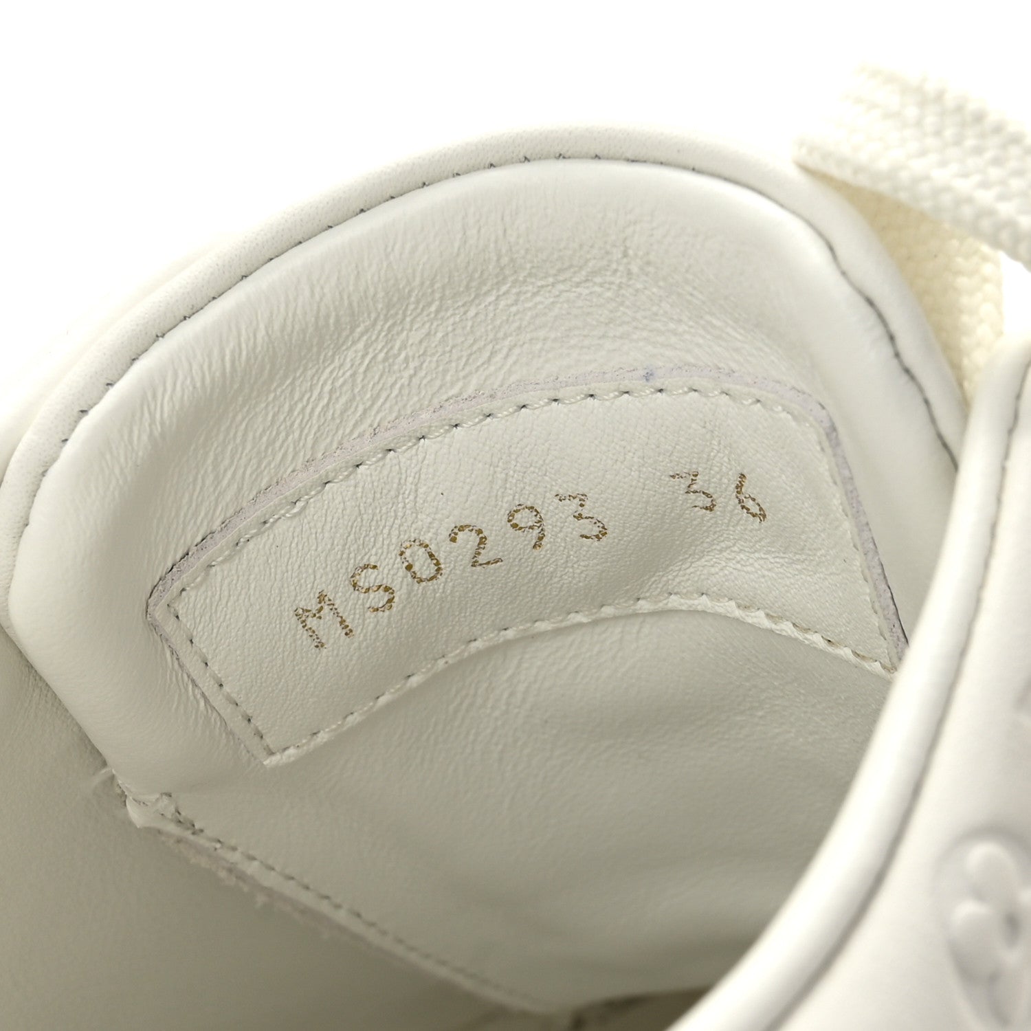 Louis Vuitton Calfskin Monogram Embossed Front Row Sneakers 36 White 9 of 9