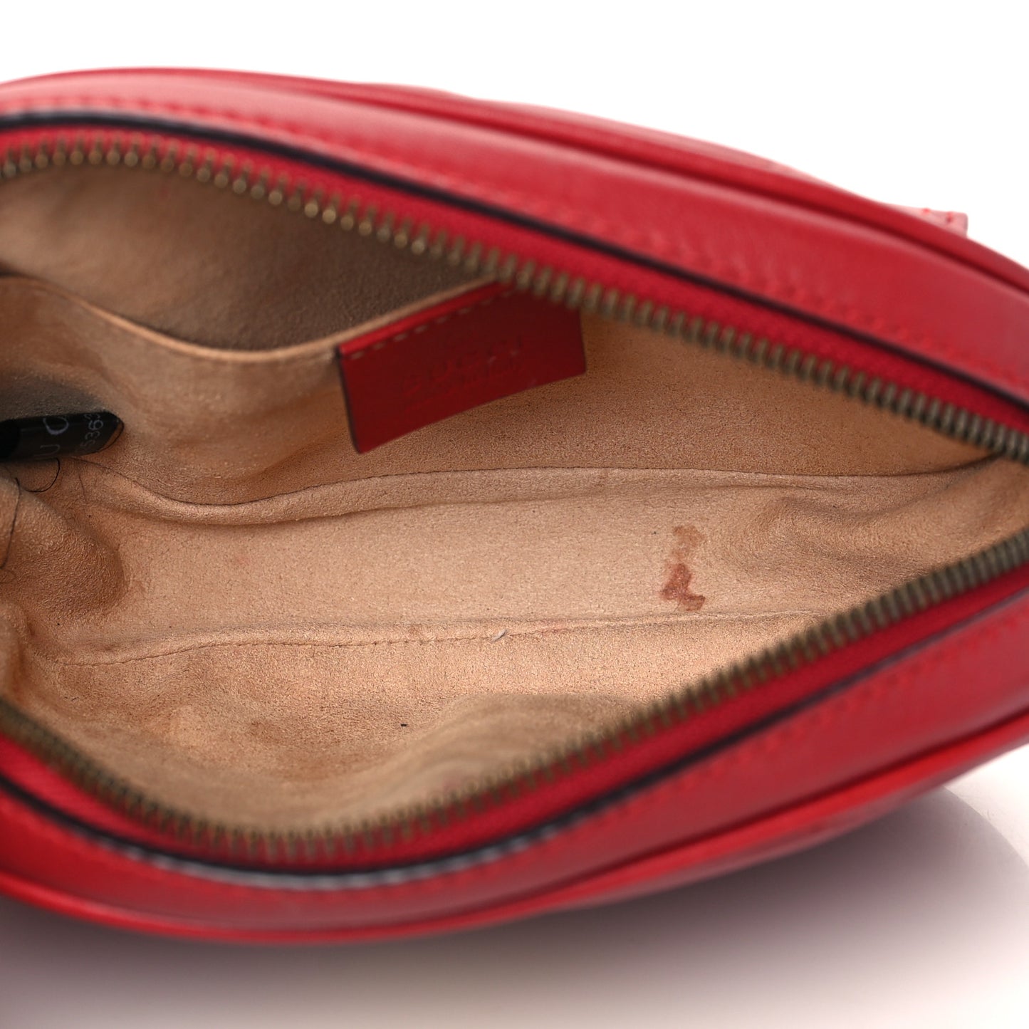 Calfskin Matelasse GG Marmont Belt Bag 75 30 Hibiscus Red
