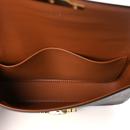 Celine Triomphe Canvas Chain Shoulder Bag Tan 5 of 9