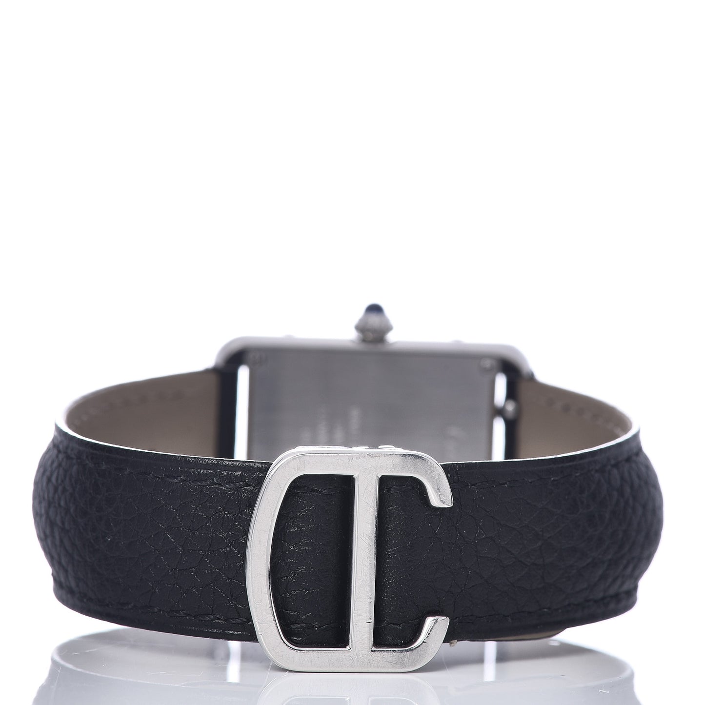 Stainless Steel Calfskin 24mm Tank Solo Quartz Watch