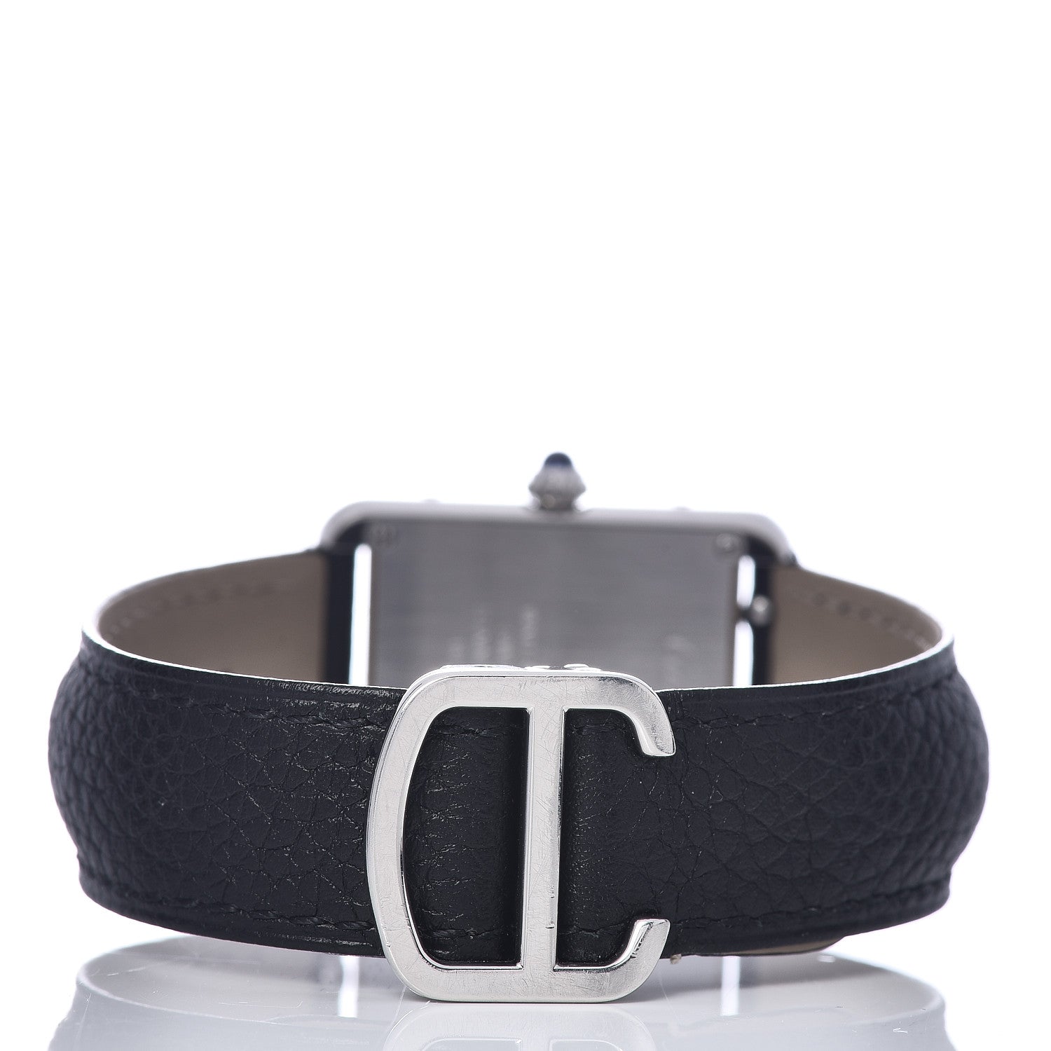 Cartier Stainless Steel Calfskin 24mm Tank Solo Quartz Watch 4 of 8