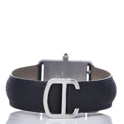 Cartier Stainless Steel Calfskin 24mm Tank Solo Quartz Watch 4 of 8