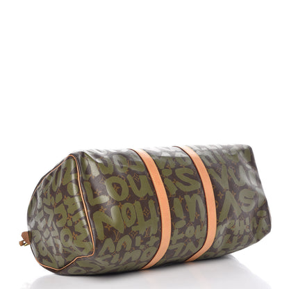 Louis Vuitton Graffiti Keepall 50 Kaki 4 of 16