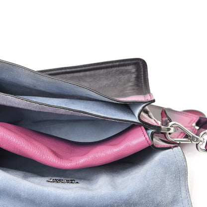 Prada Glace Calf Ombre Etiquette Flap Fuxia Astrale 4 of 10