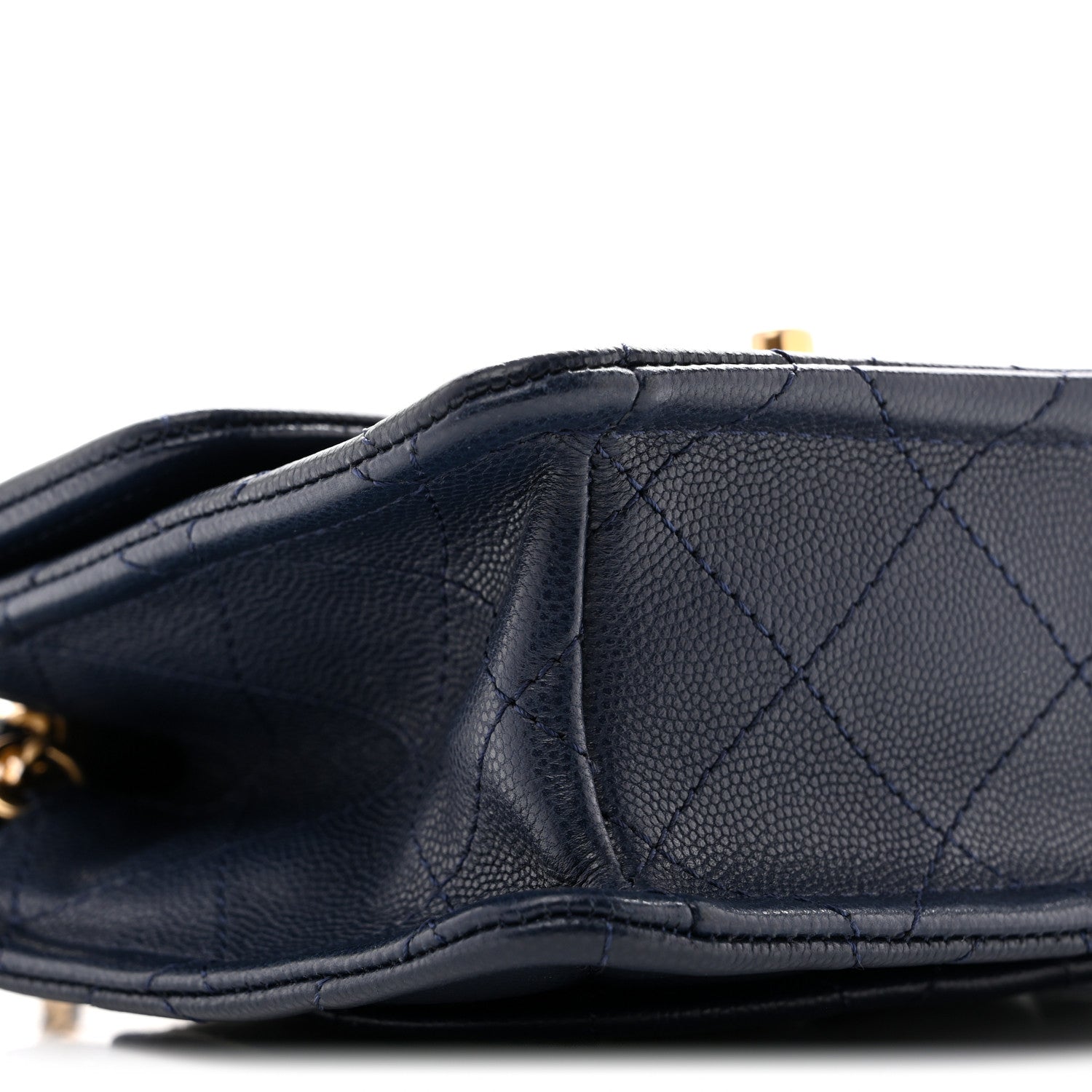 Chanel Caviar Quilted Mini Sweet Classic Flap Navy Blue 8 of 11