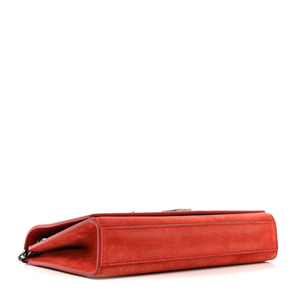 Saint Laurent Suede Star Medium Classic Monogram Kate Satchel Berry Red 4 of 15