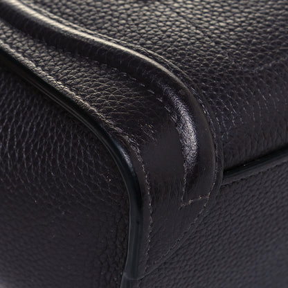Celine Drummed Calfskin Nano Luggage Liquorice 8 of 14