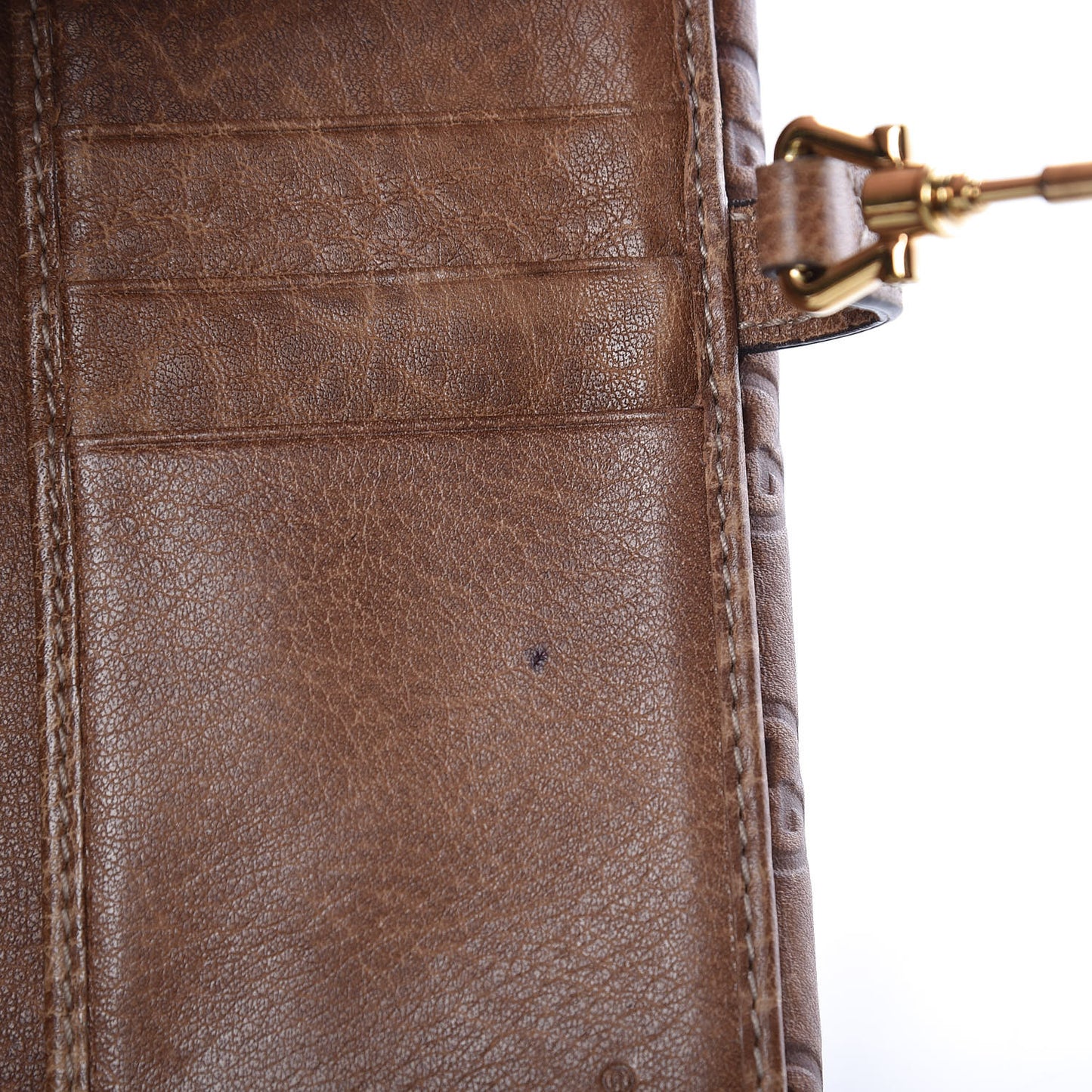 Guccissima Jackie Continental Wallet Natural Brown