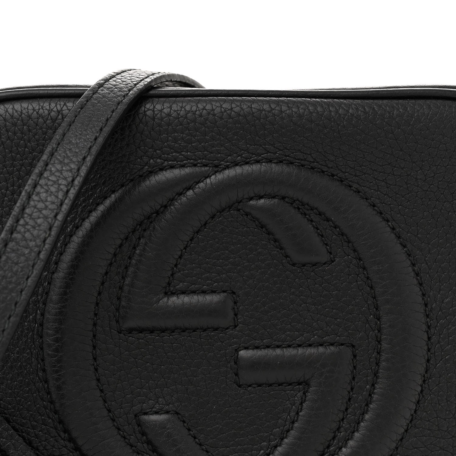 Gucci Pebbled Calfskin Small Soho Disco Bag Black 8 of 11