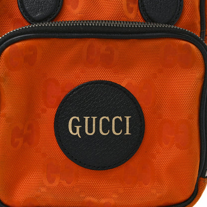 Gucci Econyl Nylon Monogram Off The Grid Shoulder Bag Carrot Orange Black 7 of 14