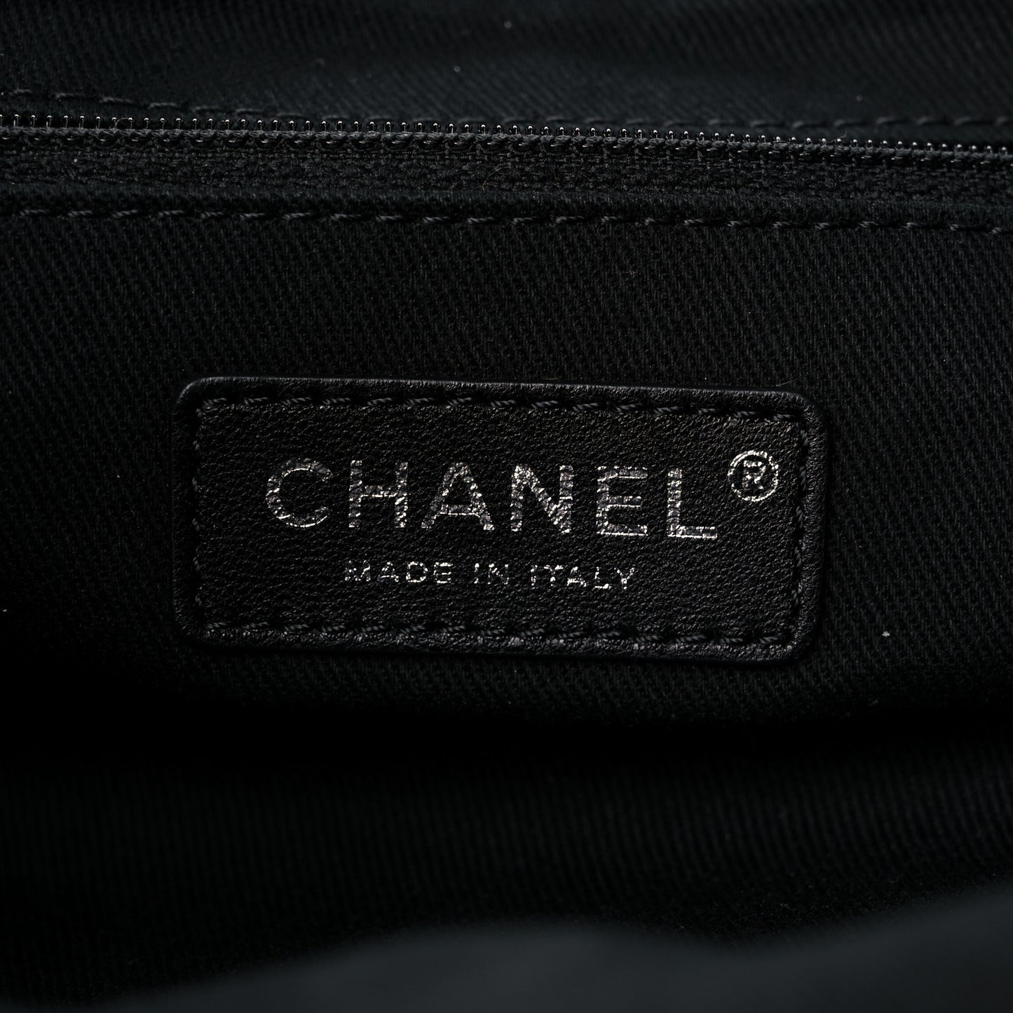 Grained Calfskin Stitched Braided With Style Backpack Black