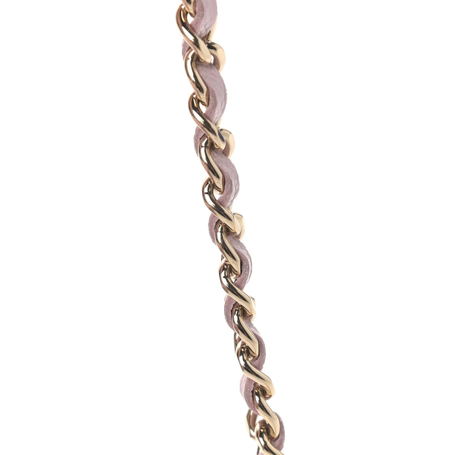 Caviar Quilted Wallet On Chain WOC Light Pink