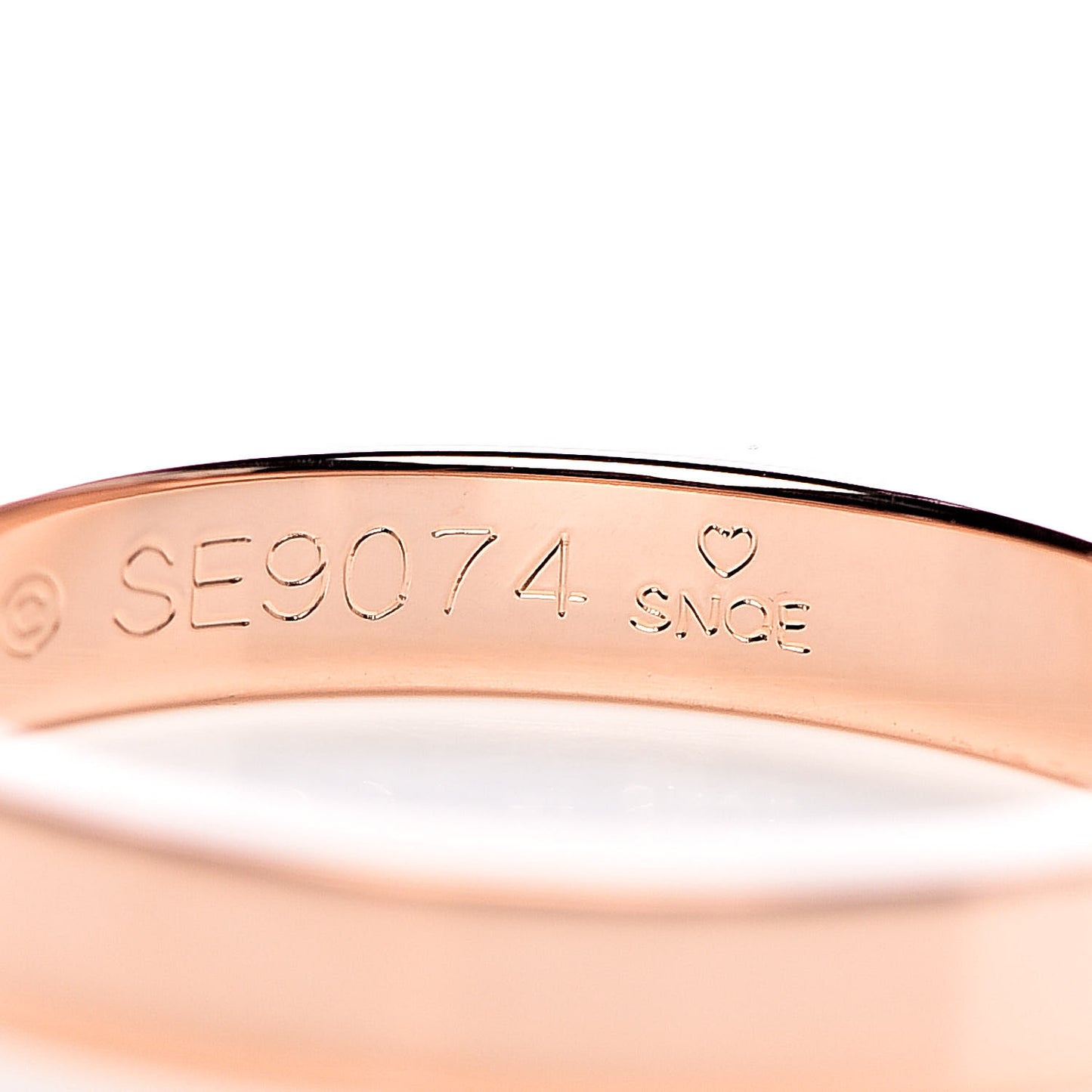 18K Pink Gold 3mm C De Wedding Band Ring 52 6