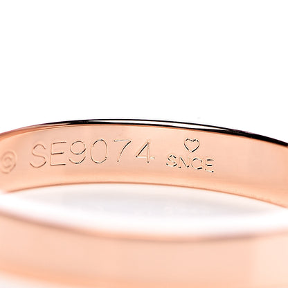 Cartier 18K Pink Gold 3mm C De Wedding Band Ring 52 6 4 of 8