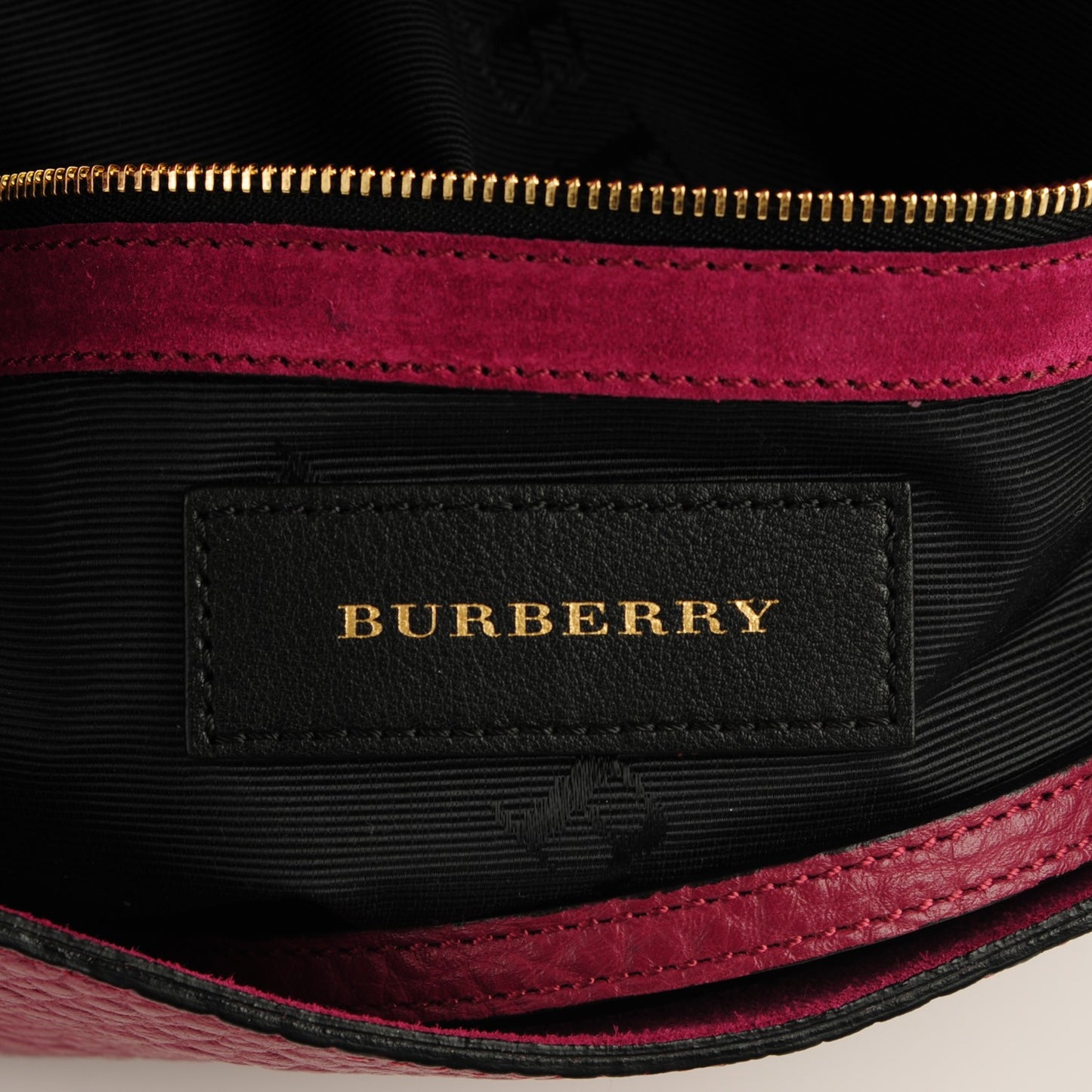 Signature Grain Medium Mildenhall Crossbody Bag Dark Plum