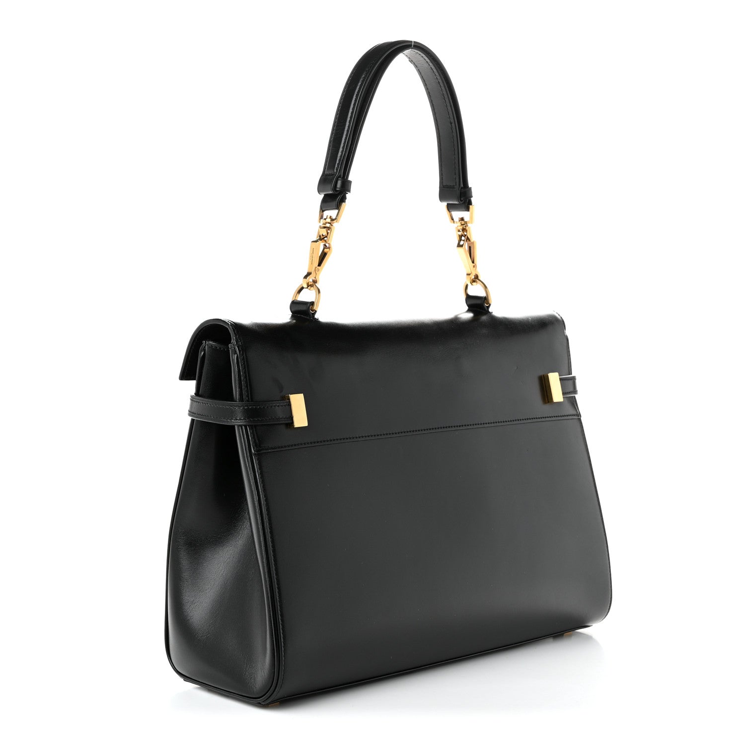 Saint Laurent Smooth Calfskin Manhattan Top Handle Black 3 of 11