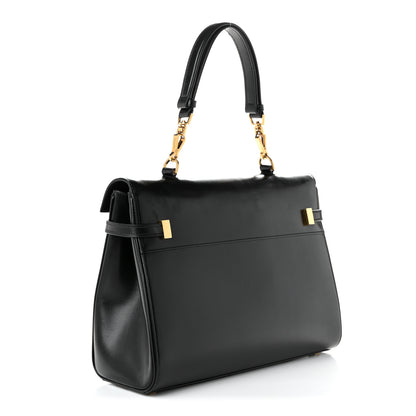 Saint Laurent Smooth Calfskin Manhattan Top Handle Black 3 of 11