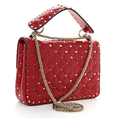 Valentino Garavani Nappa Medium Rockstud Spike Shoulder Bag Rosso Valentino 3 of 9