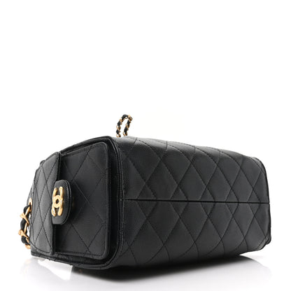 Chanel Caviar Quilted Mini Chanel 25 Handbag Black 4 of 10
