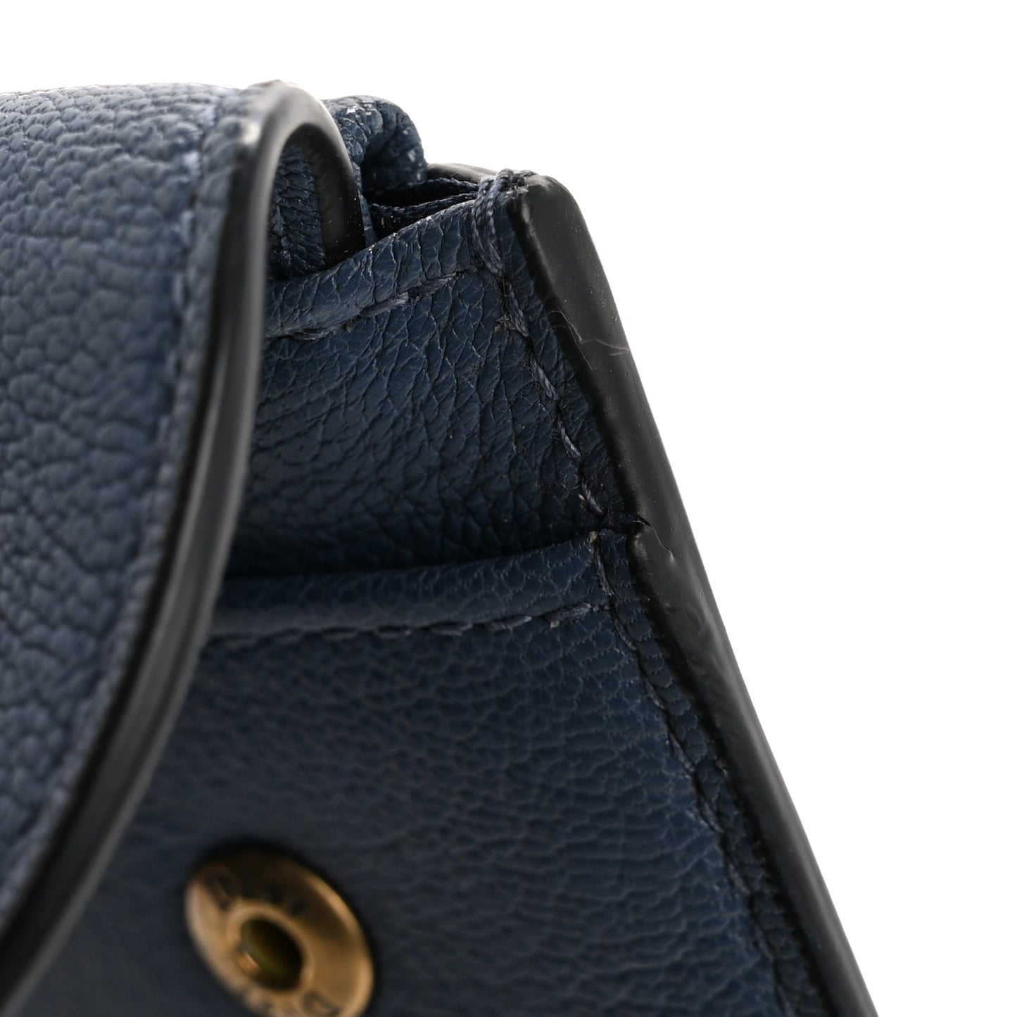 Goatskin Saddle Pouch Wallet Cloud Blue