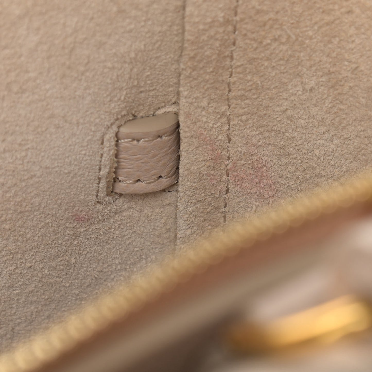 Grained Calfskin Nano Belt Bag Light Taupe