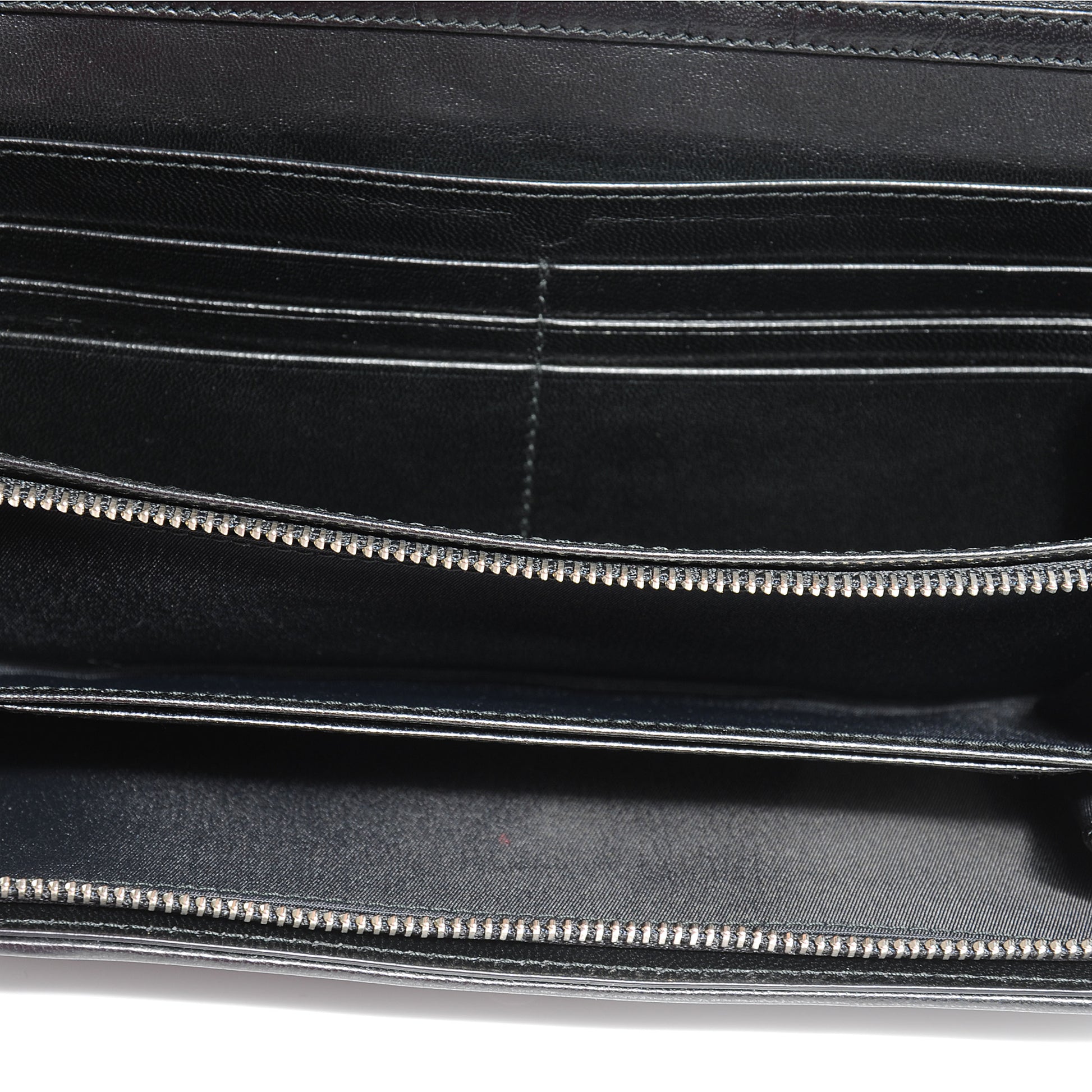Christian Dior Lambskin Cannage Evening Clutch Black 6 of 8