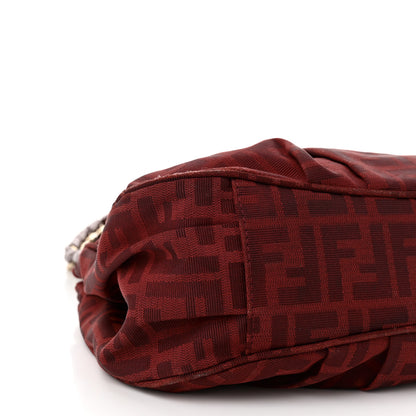 Fendi Zucca Small Mia Tote Red 10 of 13