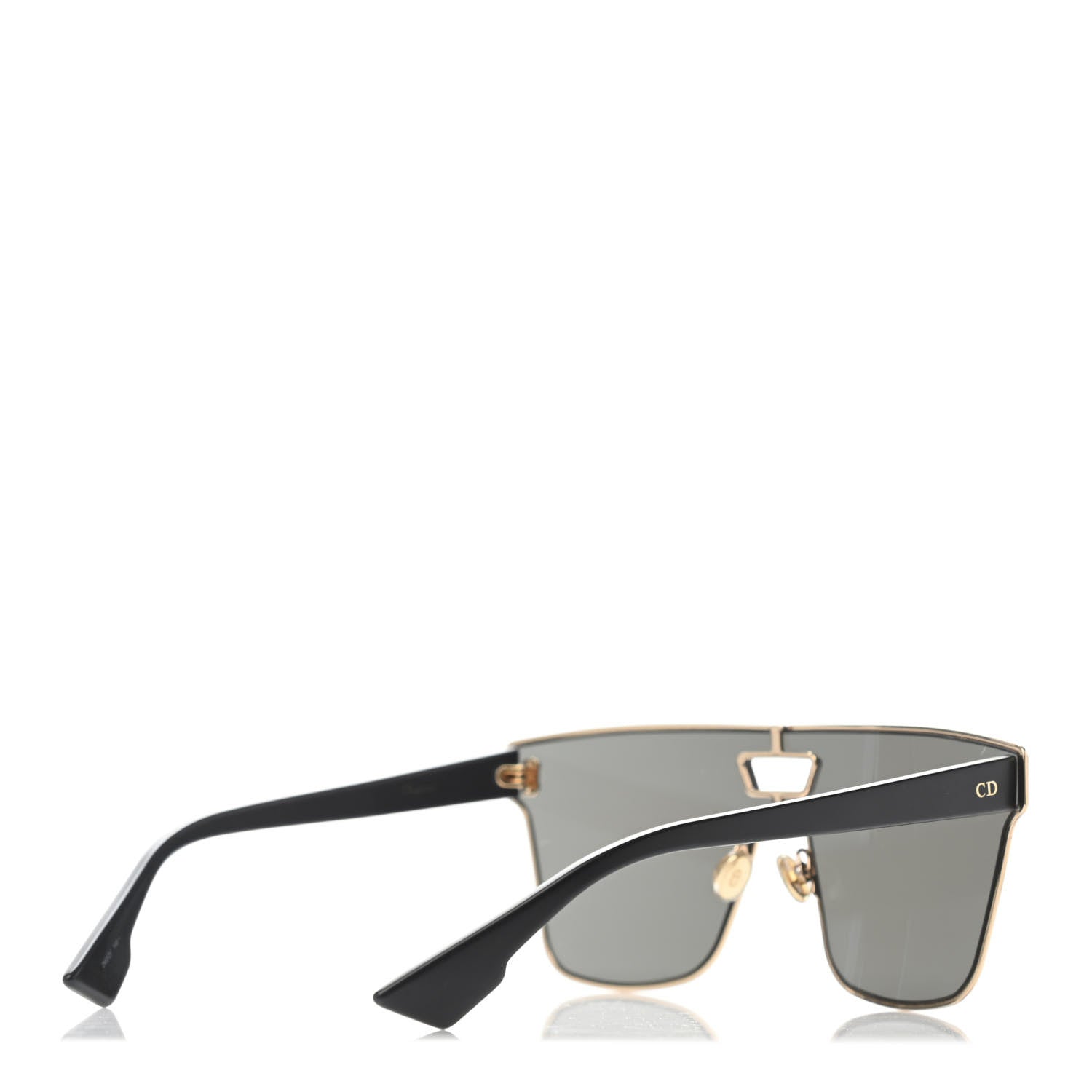 Christian Dior Diorizon1 Mirrored Sunglasses Gold Black 4 of 4