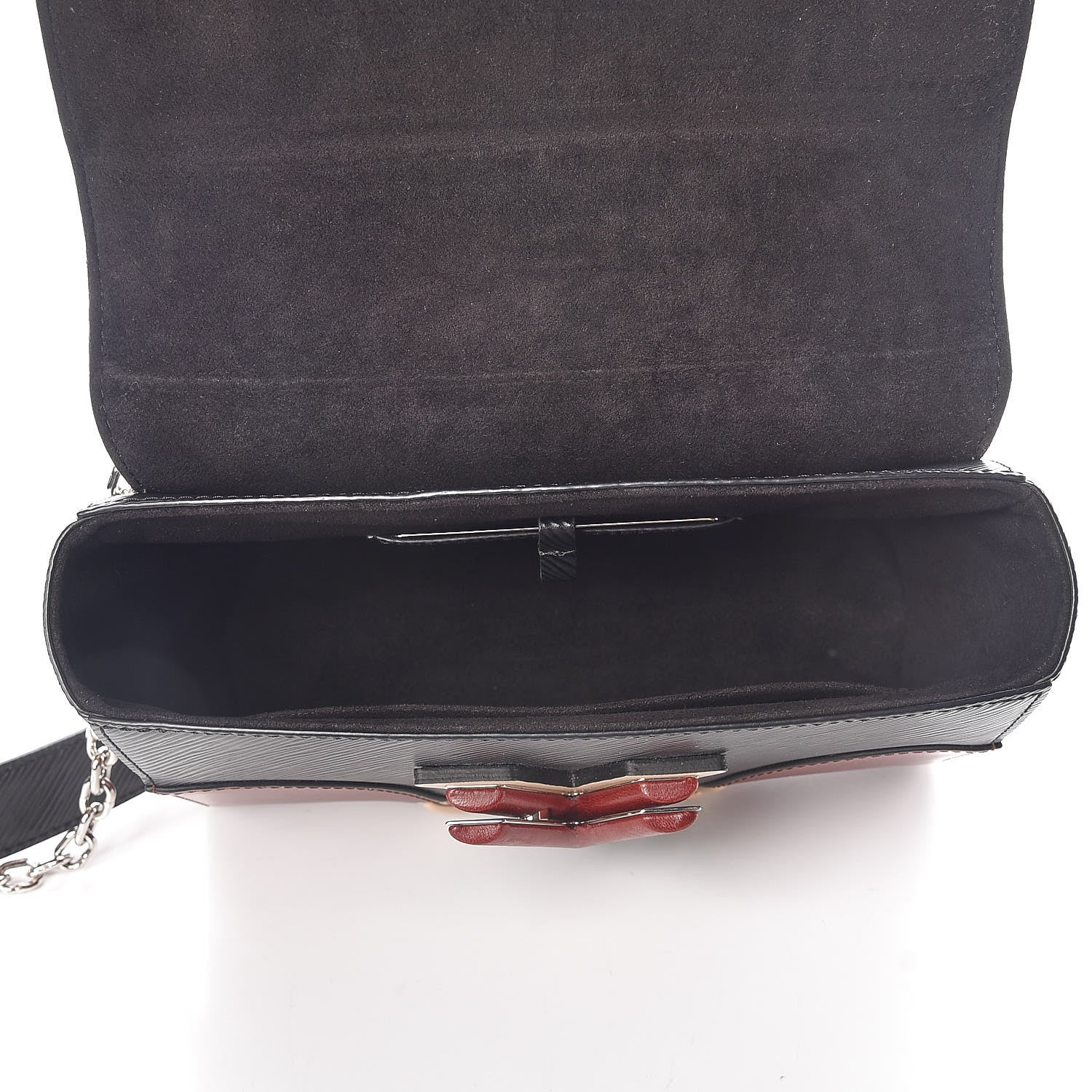 Louis Vuitton Epi Braided Twist Shoulder Bag MM Black 7 of 9