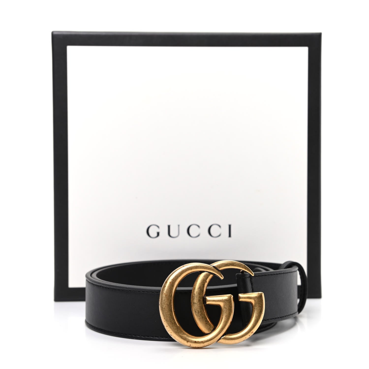 Gucci Calfskin Double G 30mm Belt 75 30 Black 6 of 6