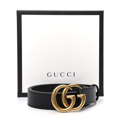 Gucci Calfskin Double G 30mm Belt 75 30 Black 6 of 6
