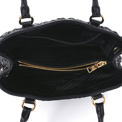 Prada Tessuto Nylon Gaufre Small Tote Black 4 of 8