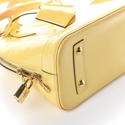 Louis Vuitton Vernis Alma BB Citrine 11 of 12