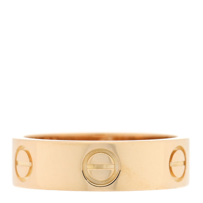 Cartier 18K Yellow Gold 5.5mm LOVE Ring 54 6.75 1 of 5