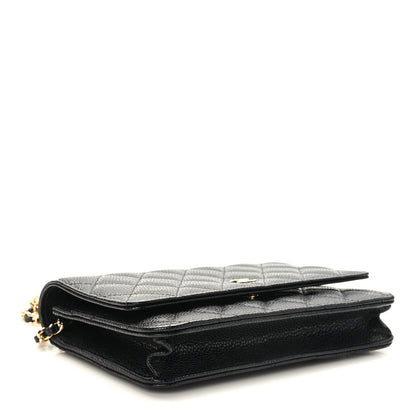 Chanel Caviar Quilted Wallet on Chain WOC Black 4 of 10