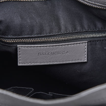 Balenciaga Chevre Silver Metallic Edge Hardware Velo Gris Acier 8 of 9
