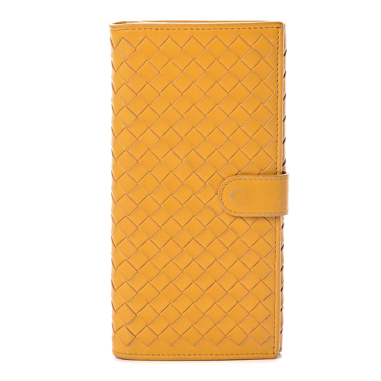 Nappa Intrecciato Continental Wallet Butterscotch