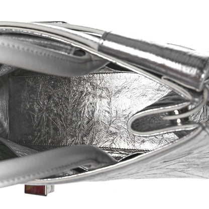 Christian Dior Metallic Calfskin Medium Diorever Flap Silver 5 of 8