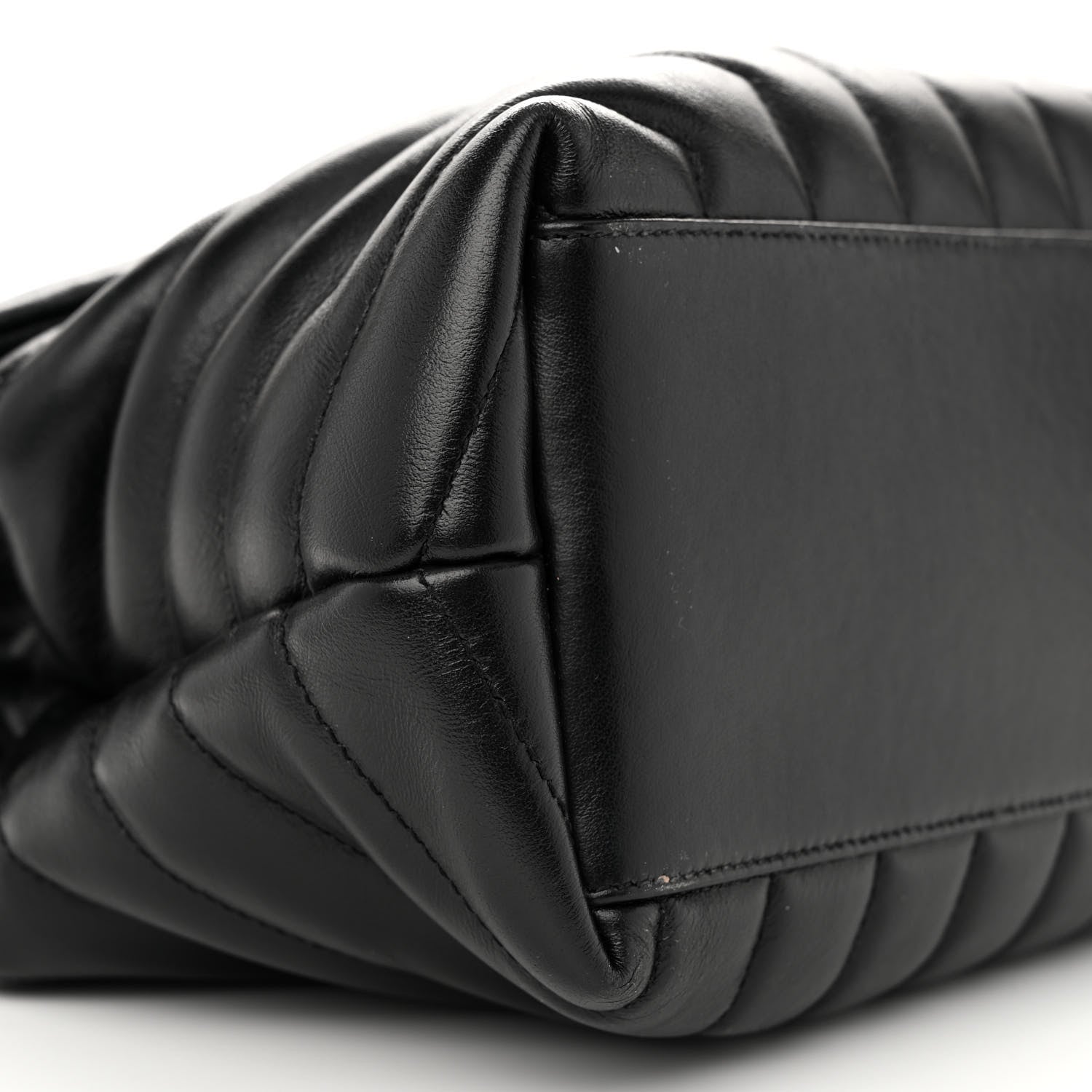 Saint Laurent Calfskin Y Quilted Monogram Medium Loulou Chain Satchel Black 10 of 12