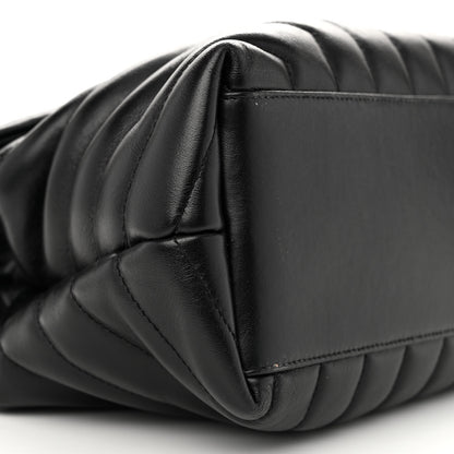 Saint Laurent Calfskin Y Quilted Monogram Medium Loulou Chain Satchel Black 10 of 12