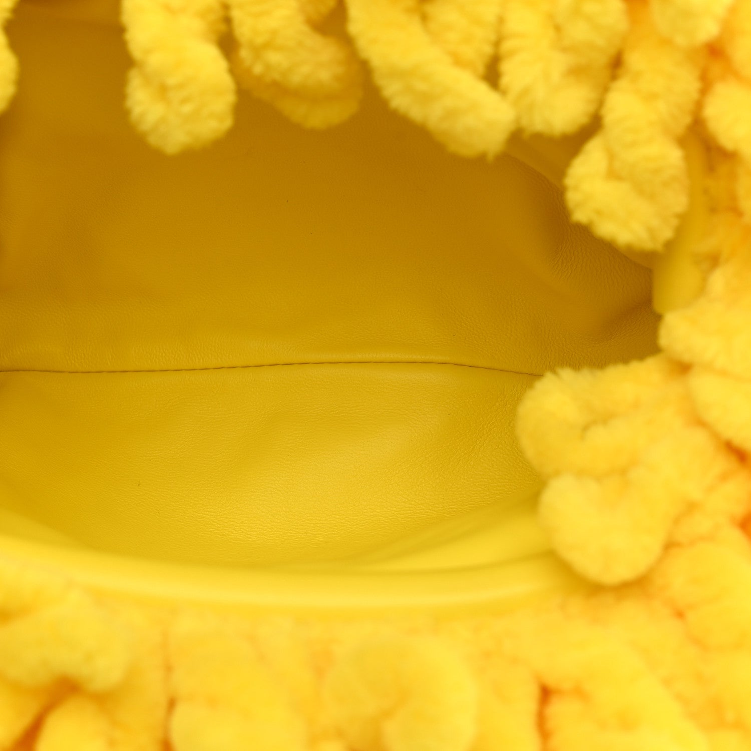 Bottega Veneta Chenille The Mini Pouch Lemon 5 of 10