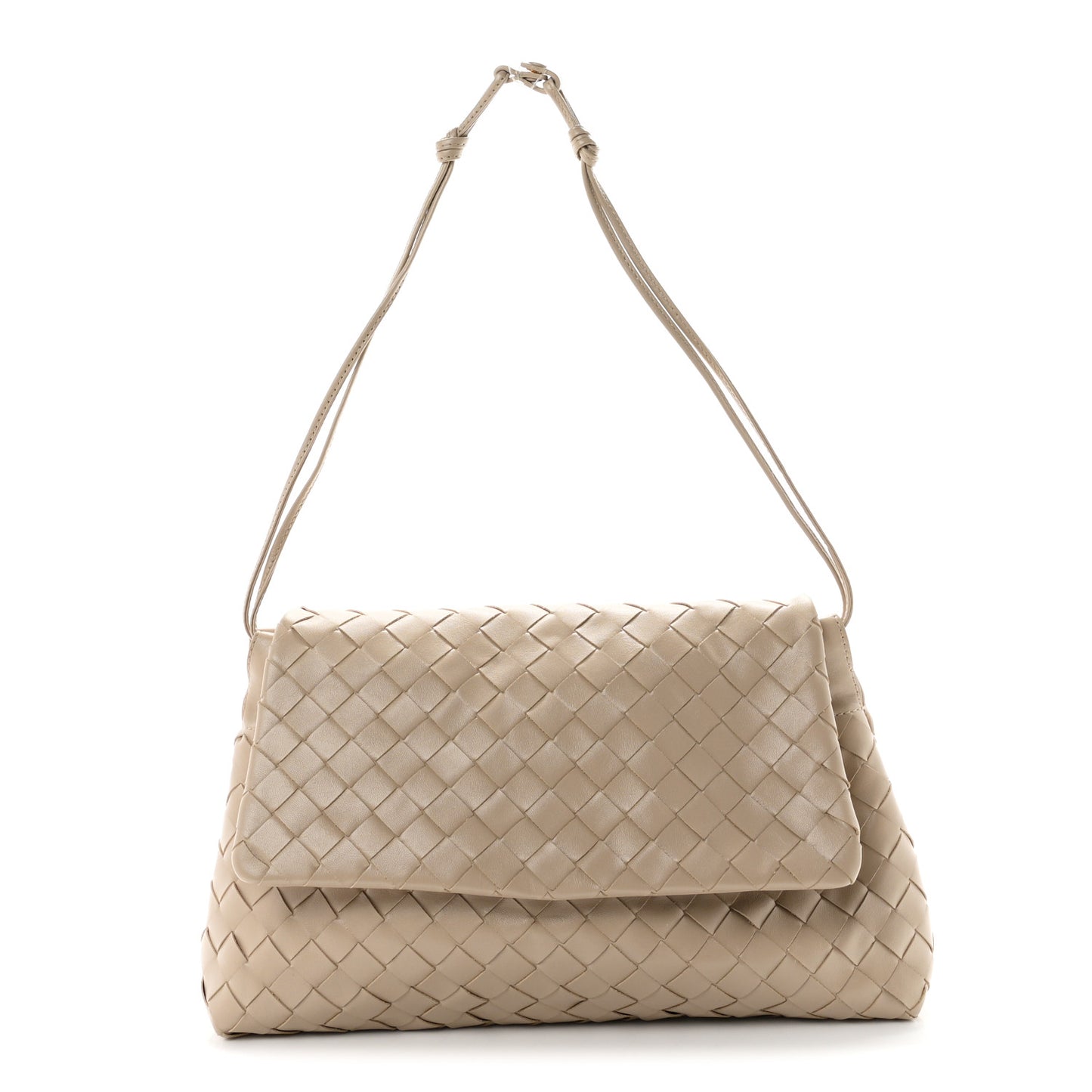 Calfskin Intrecciato Giorno Ecru
