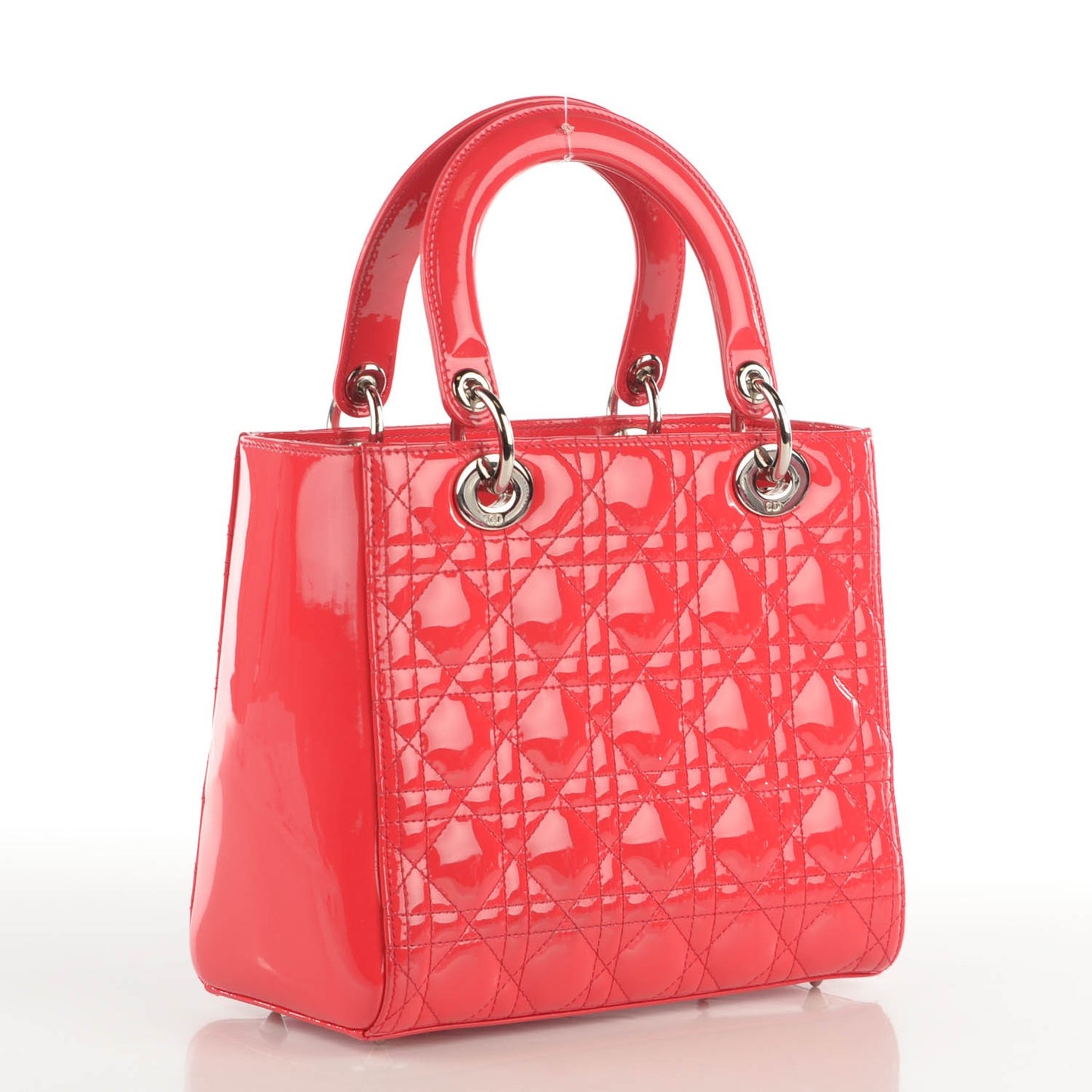 Patent Cannage Medium Lady Dior Light Coral