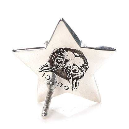 Gucci Sterling Silver Blind for Love Star Earrings 4 of 5